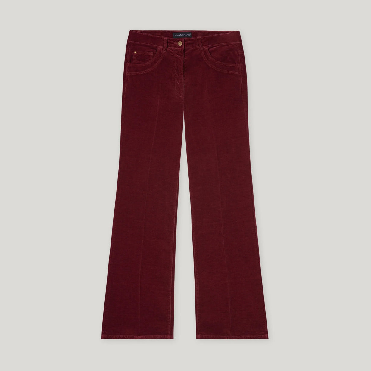 Cord Trouser - Berry Red