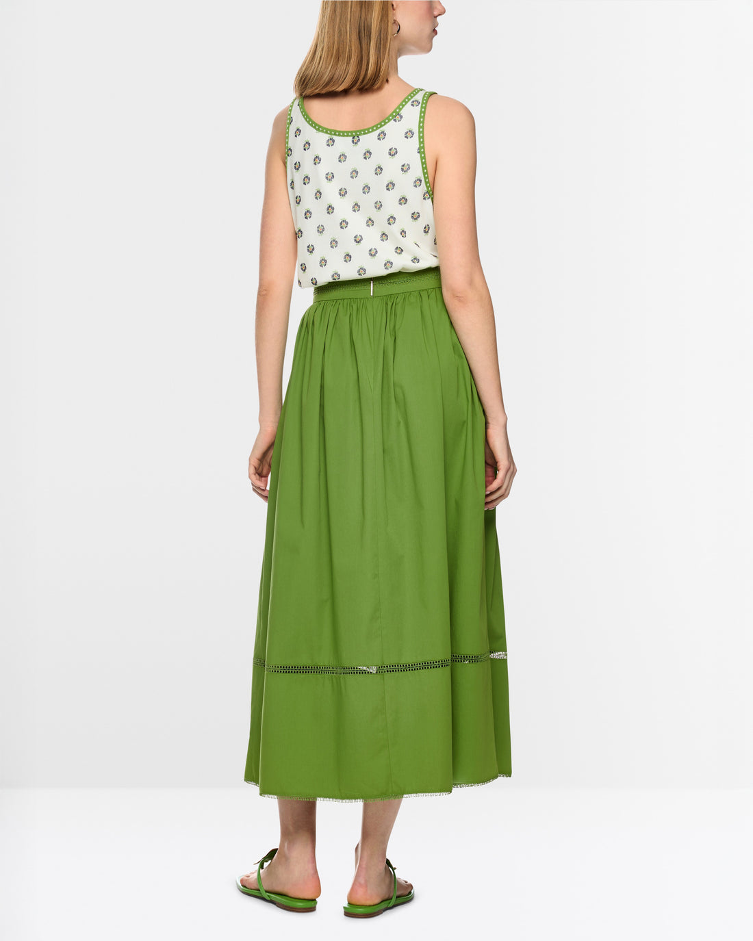 Cotton Skirt - Green