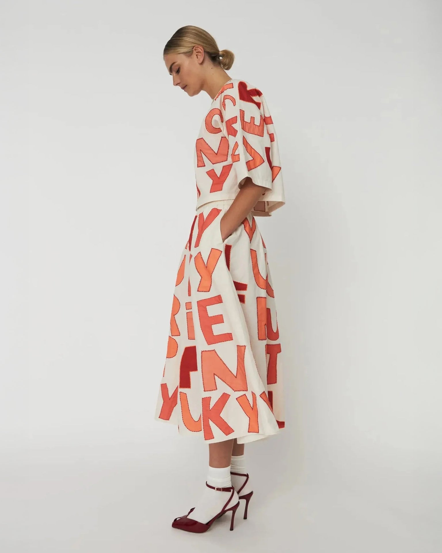 Cruise Skirt - Mixed Red