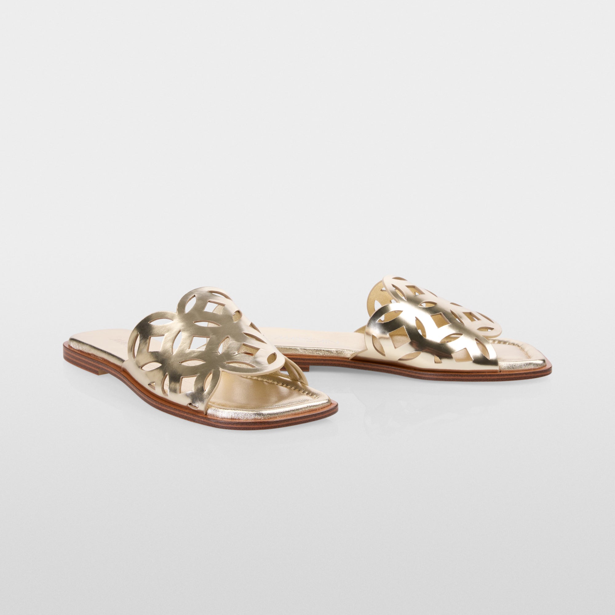 Cut Out Leather Slider - Pure Copper