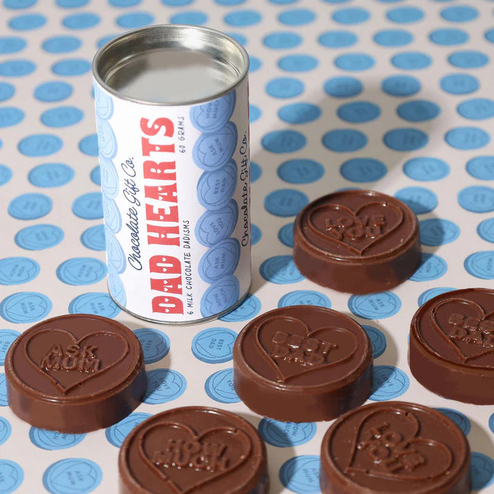Love You Dad Hearts - Milk Chocolate
