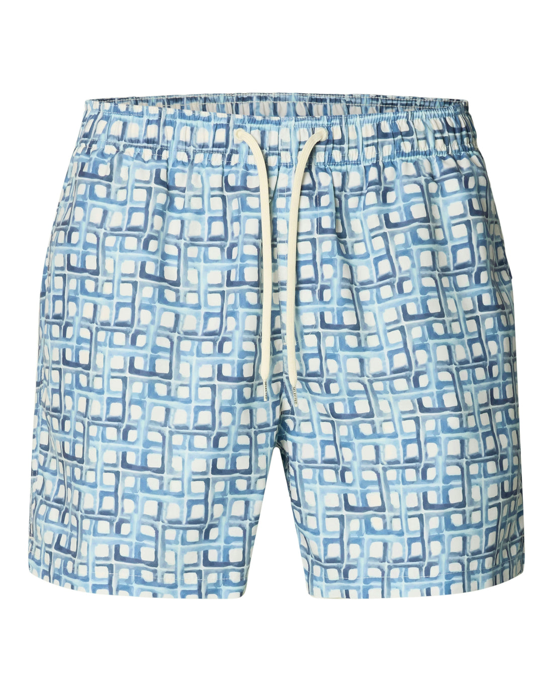 Dane-Aop Swimshorts - Dusty Blue