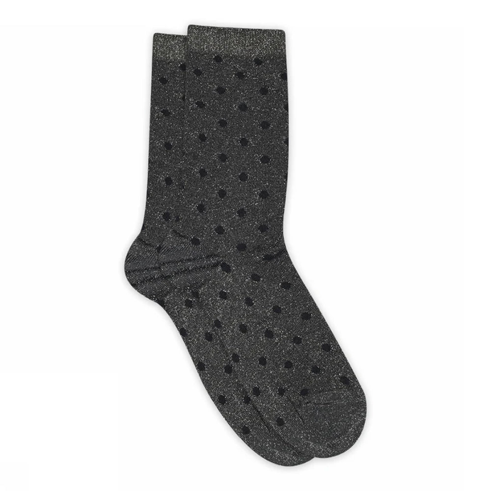 Donna Glitter Socks - Dark Navy