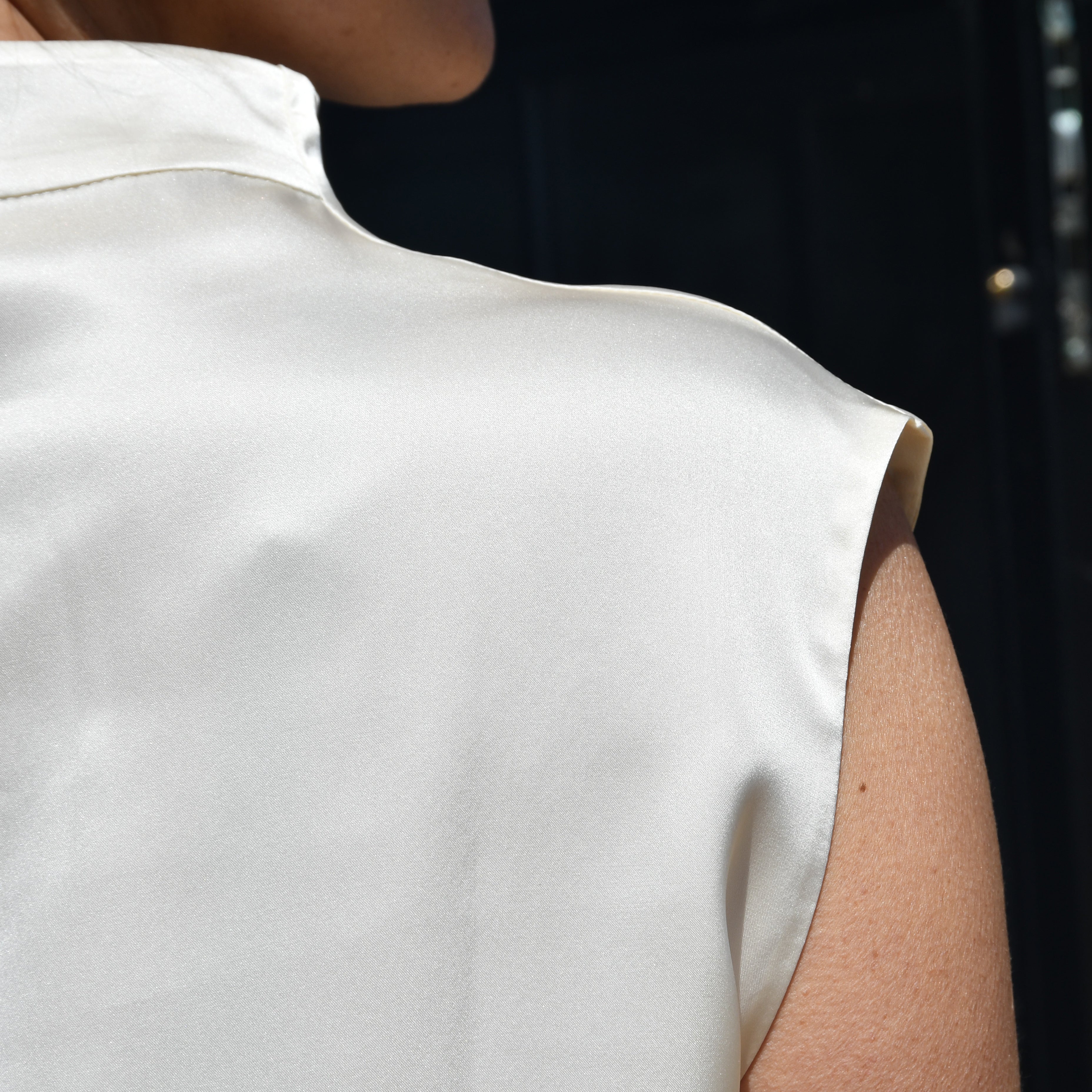 Kathleen Cowl Neck Top - Cream