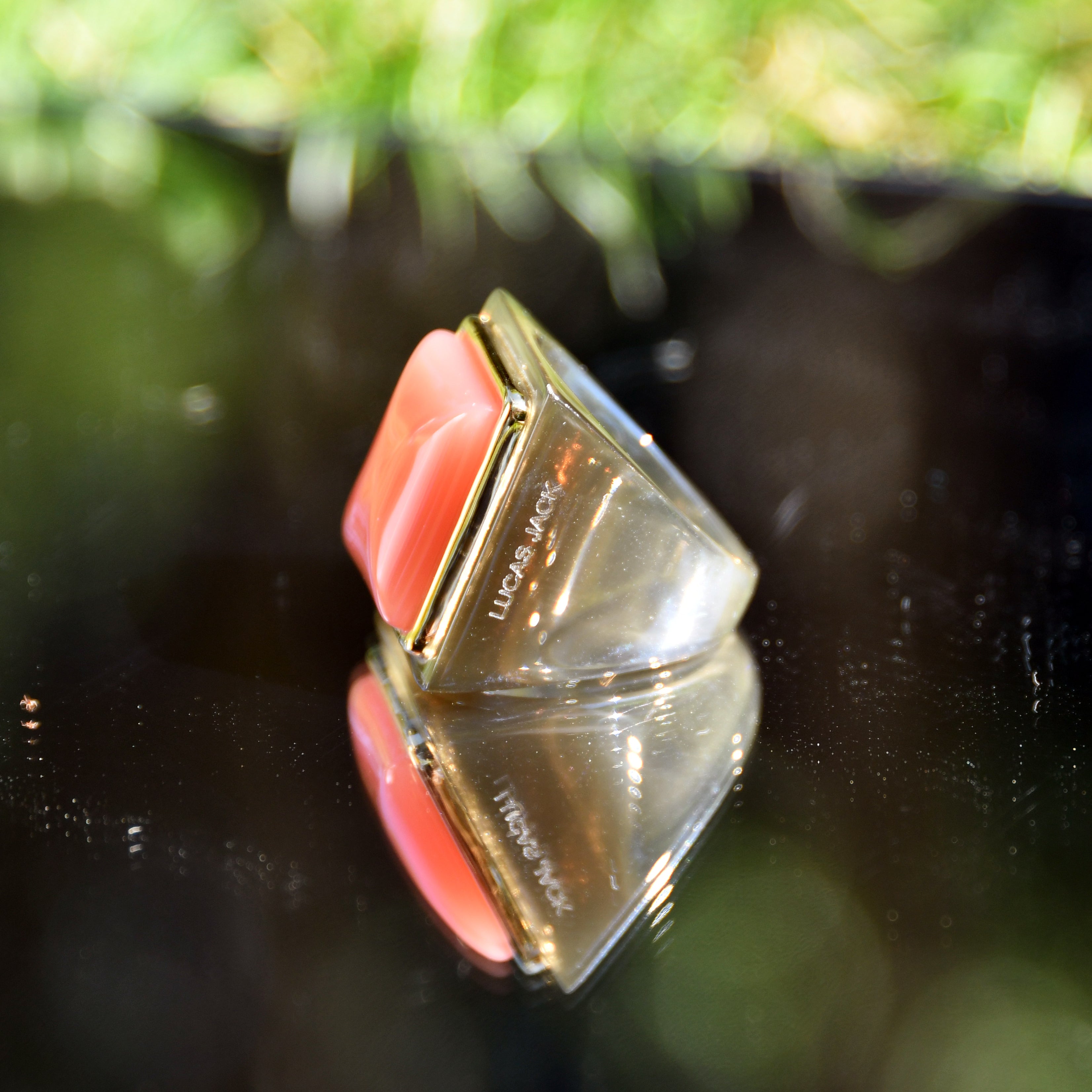 Large Square Ring - Deep Smoky - Frosty Lobster