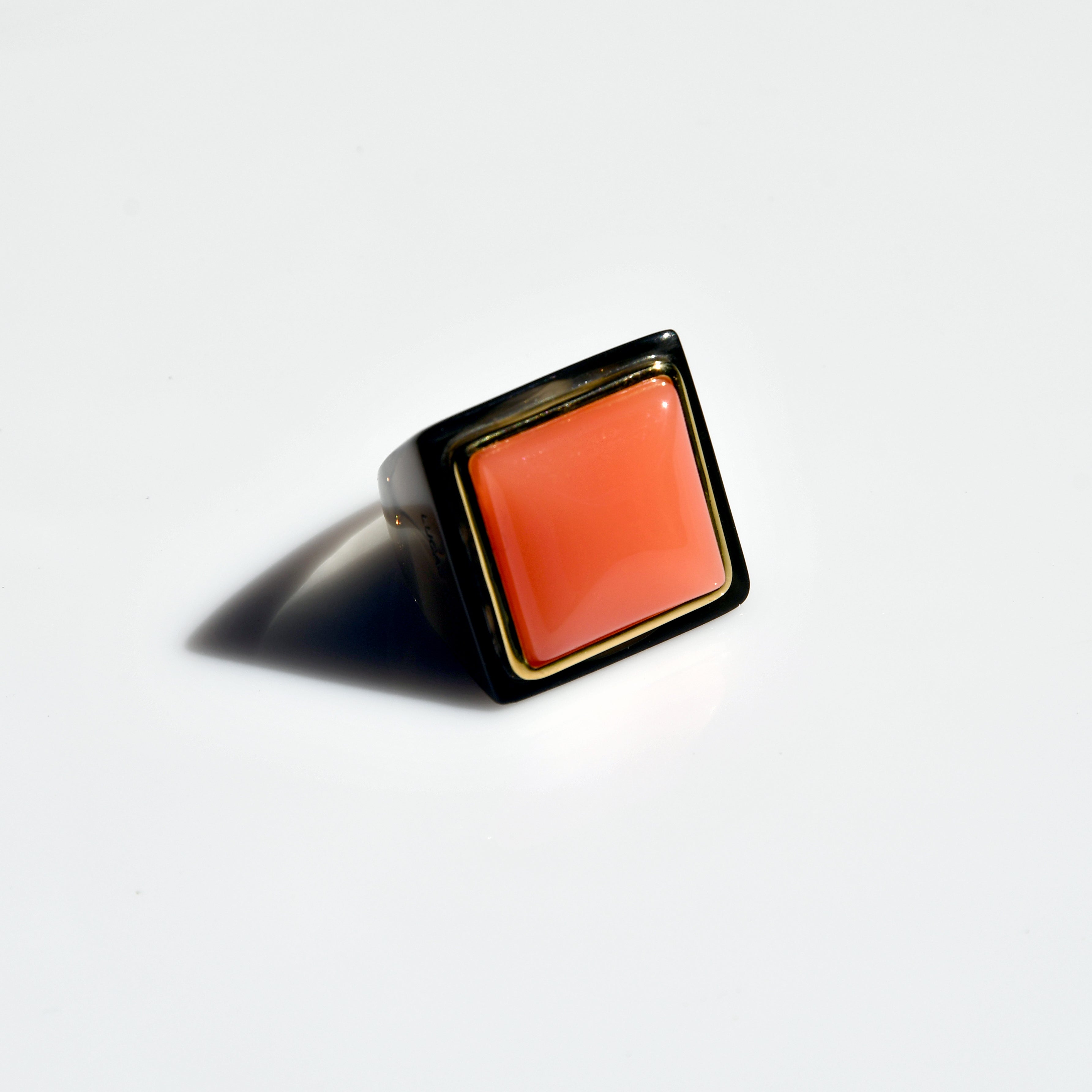Large Square Ring - Deep Smoky - Frosty Lobster