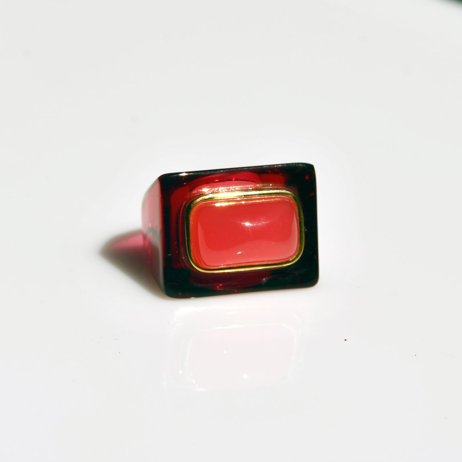 Medium Resin Winery Ring - Spicy Raspberry