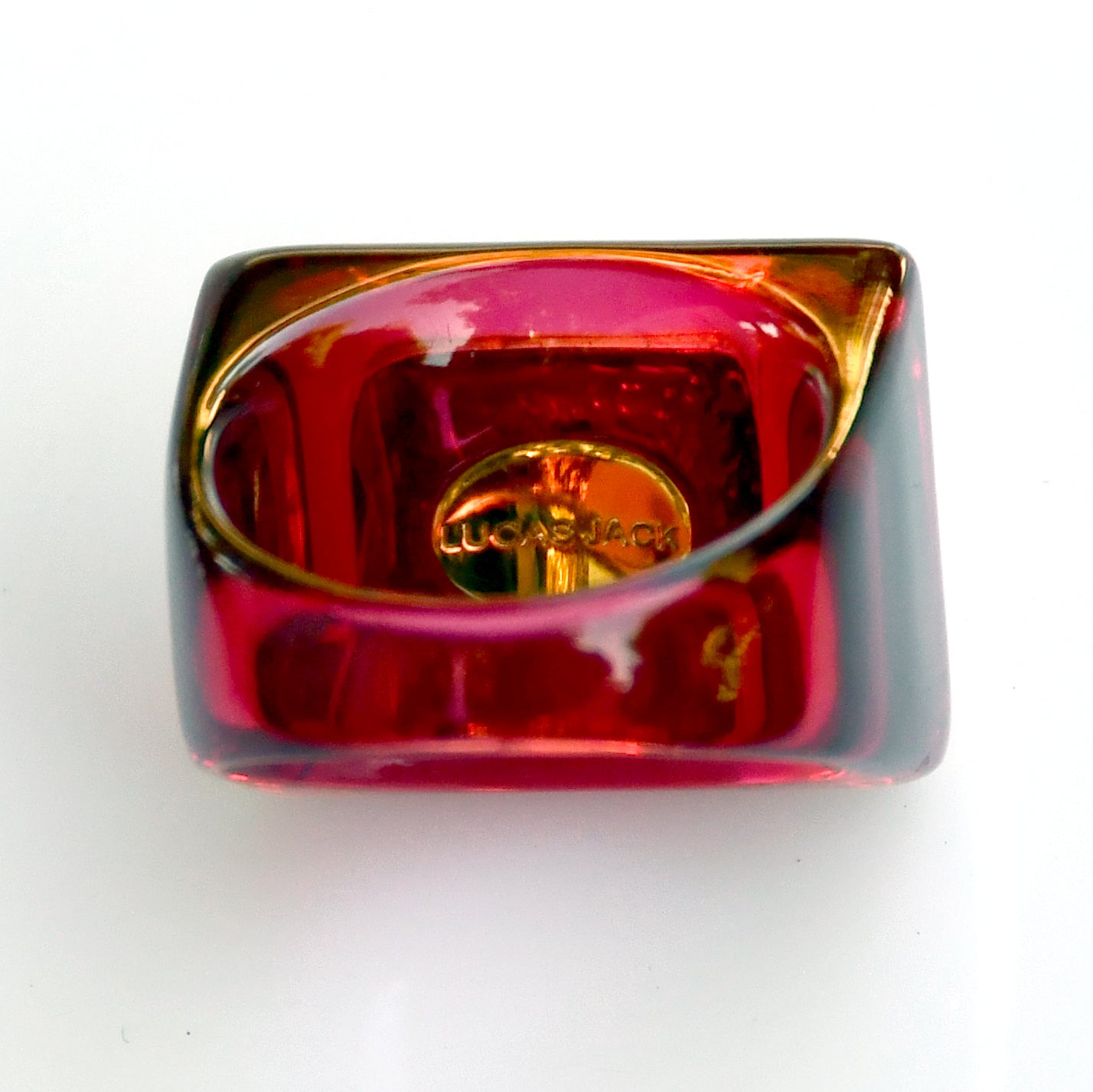 Medium Resin Winery Ring - Spicy Raspberry