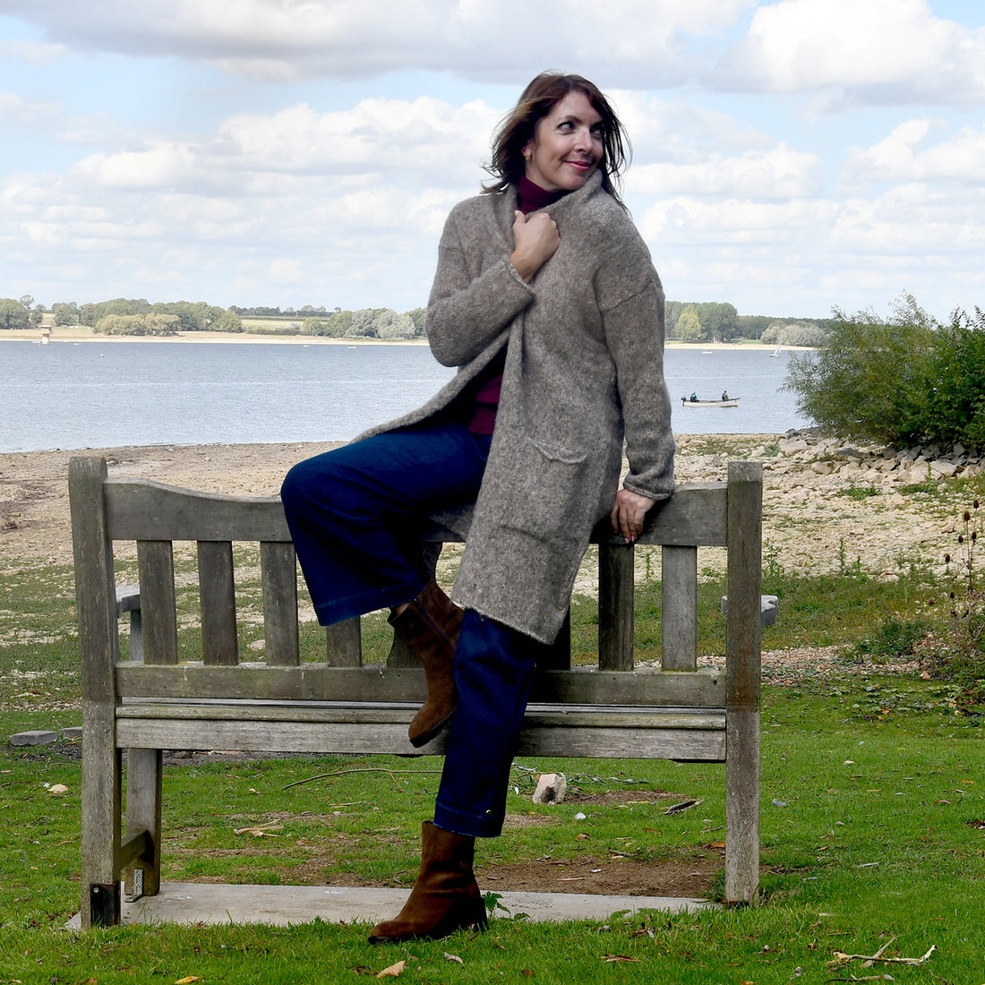 Brume Long Cardi - Natural