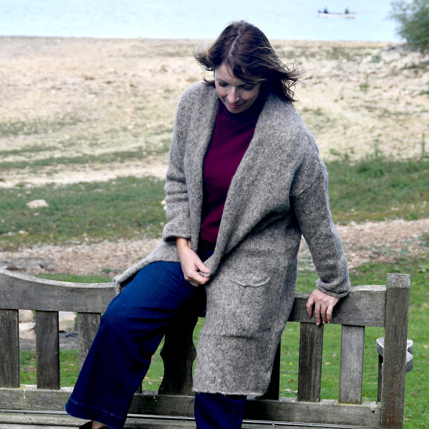 Brume Long Cardi - Natural