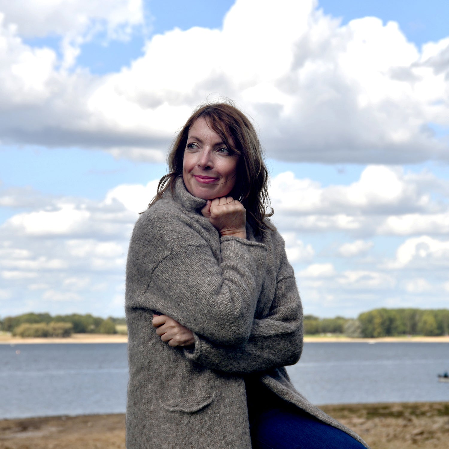 Brume Long Cardi - Natural