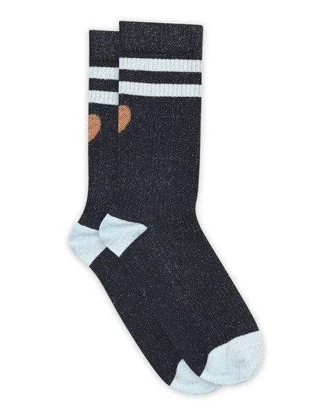 Elga Glitter Socks - Navy