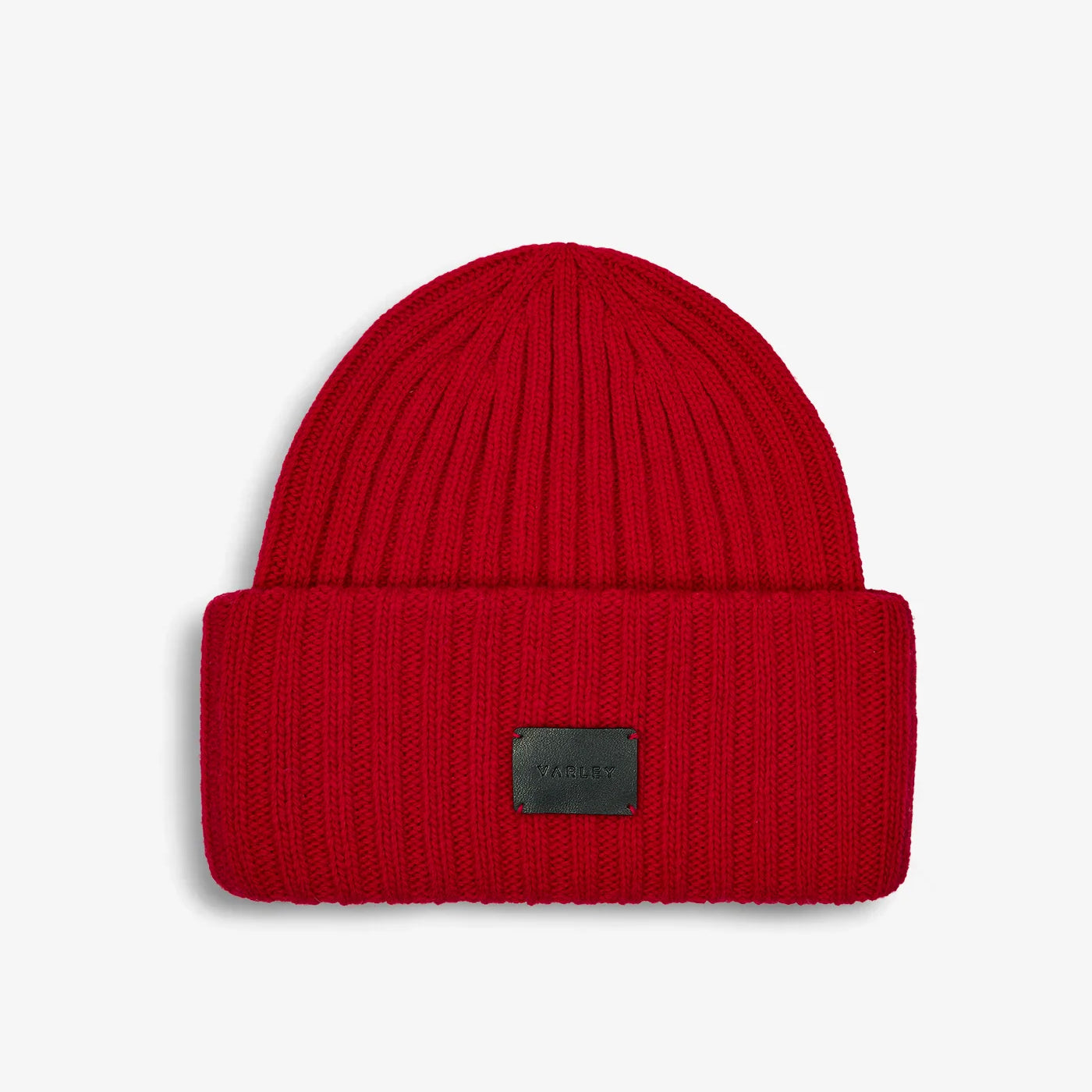 Elva Chunky Rib Beanie - Red Dahlia