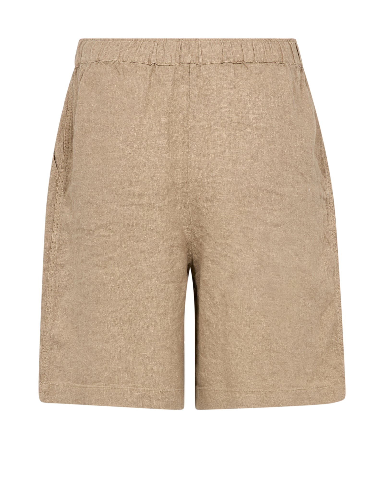 Emmie Linen Bermuda Shorts - Petrified Oak