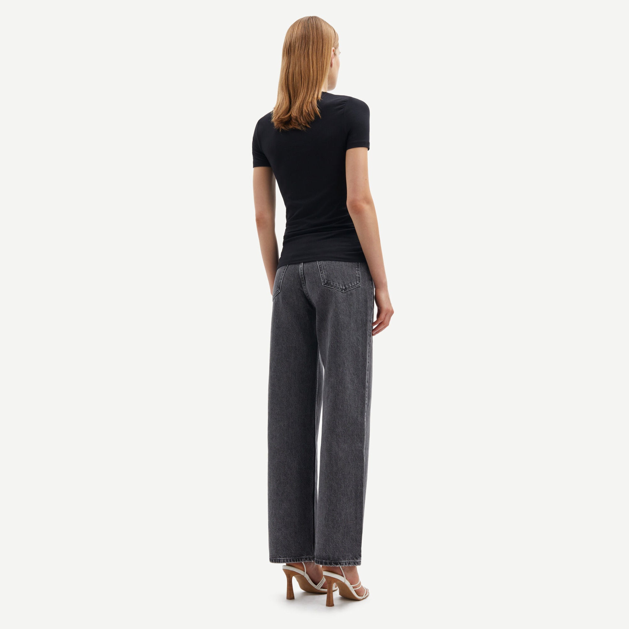Ester Short Sleeve Fitted Tee - Black