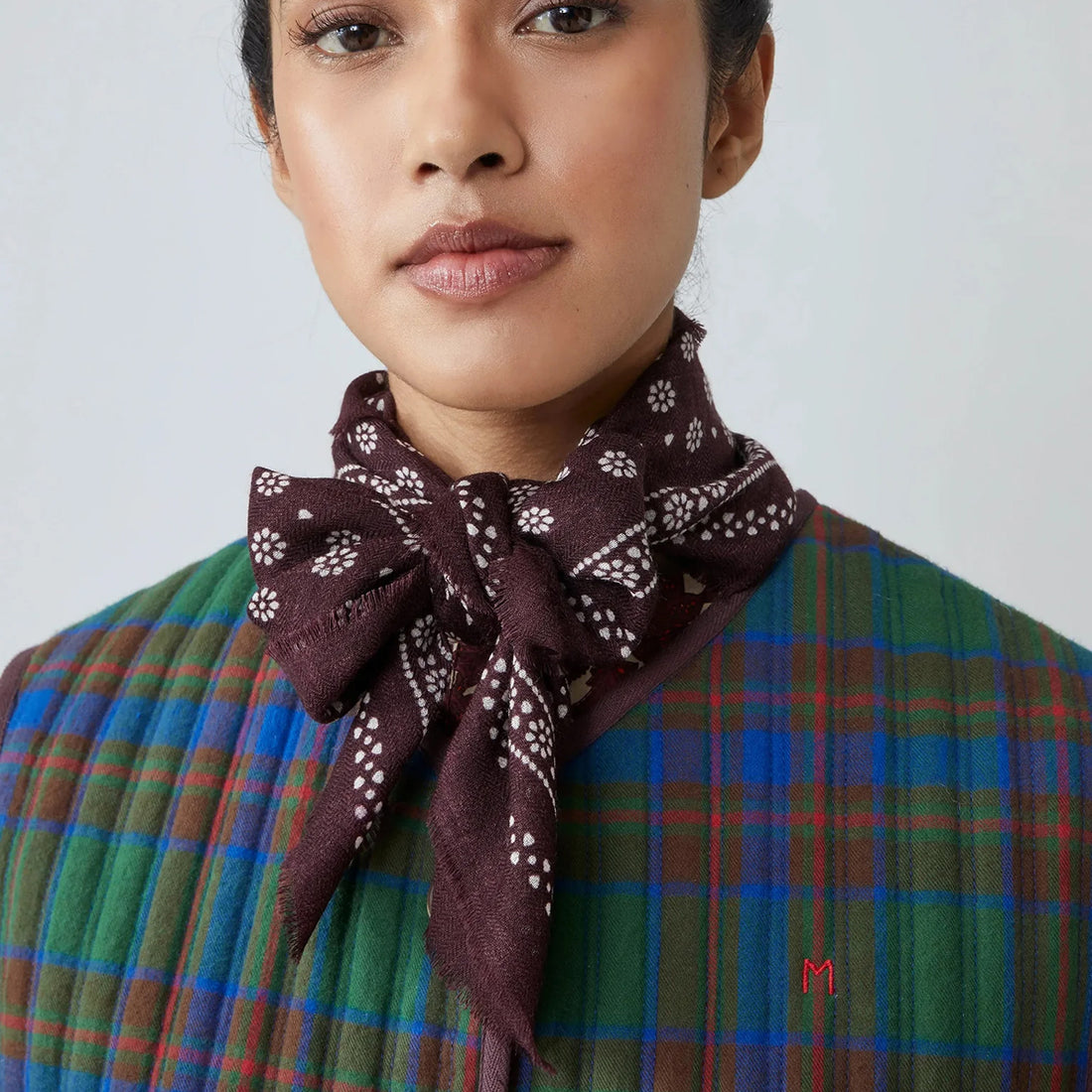 No 676 - Wool Scarf - Fig