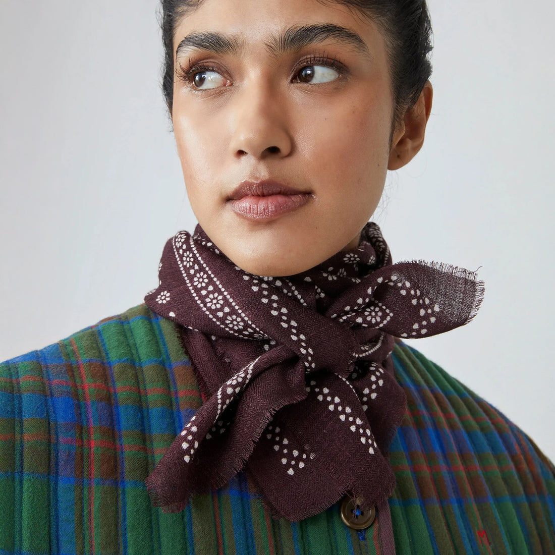 No 676 - Wool Scarf - Fig