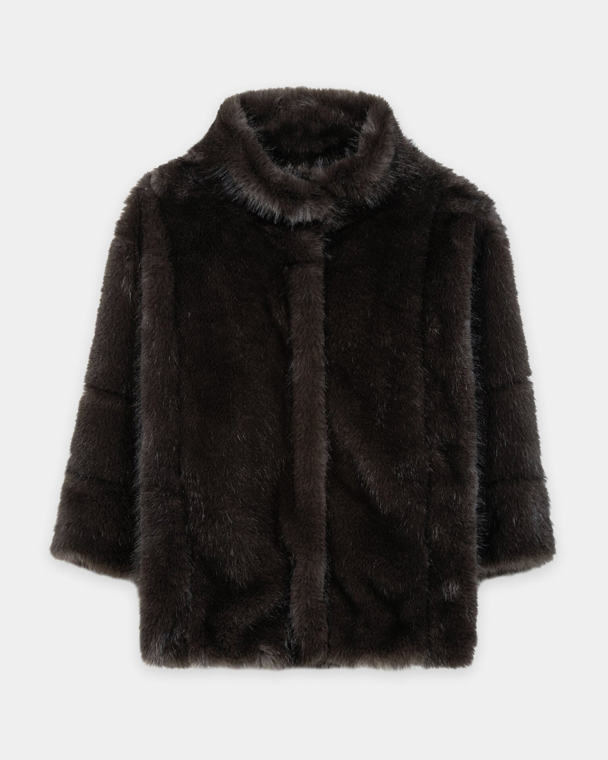 Faux Fur Jacket - Truffle