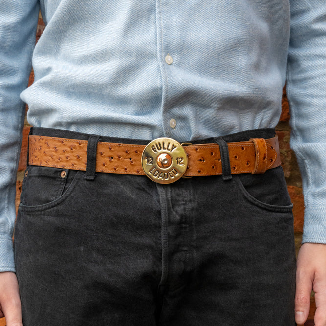 Gold Cartridge Buckle - Gold/Black