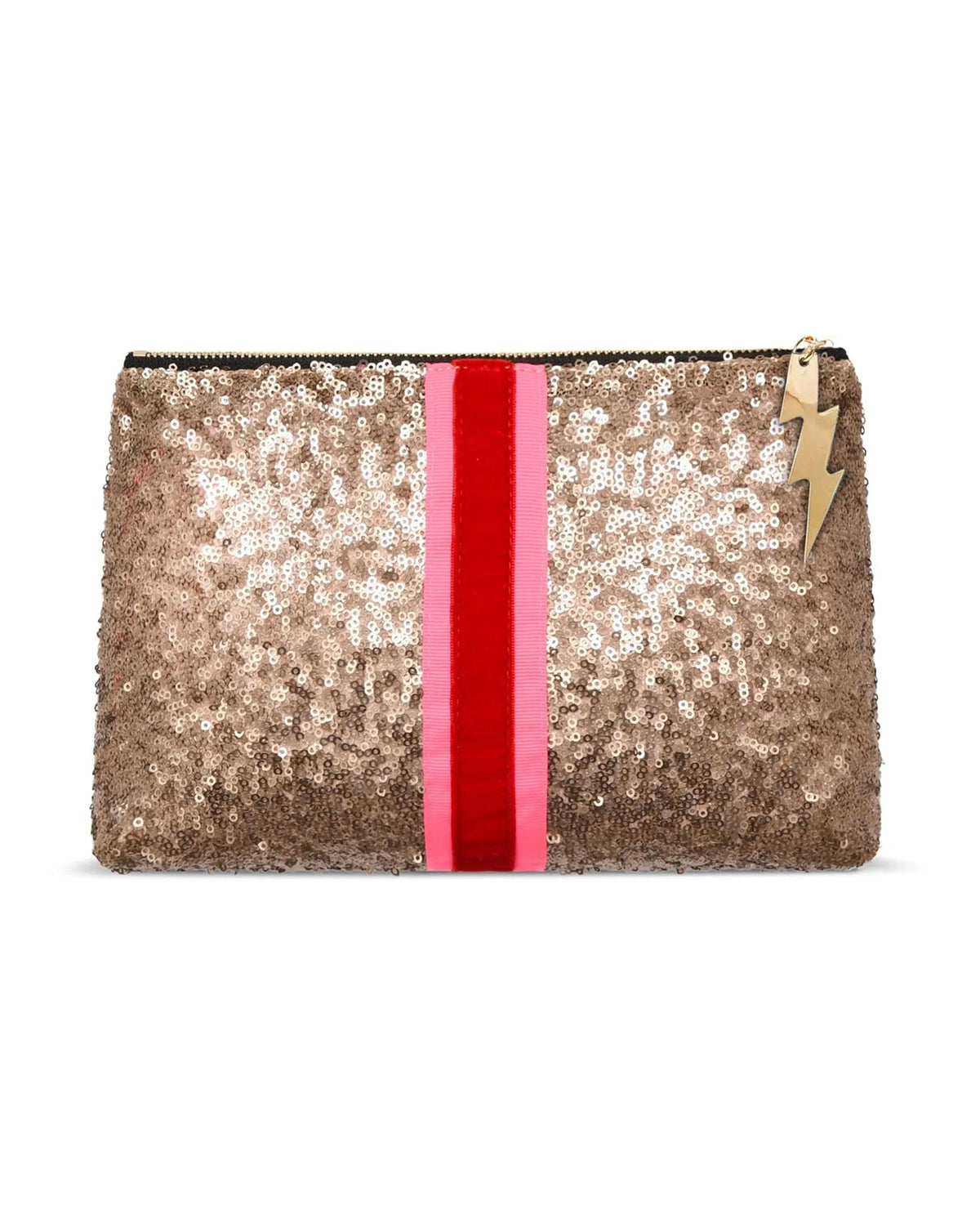 Sequin Clutch - Gold