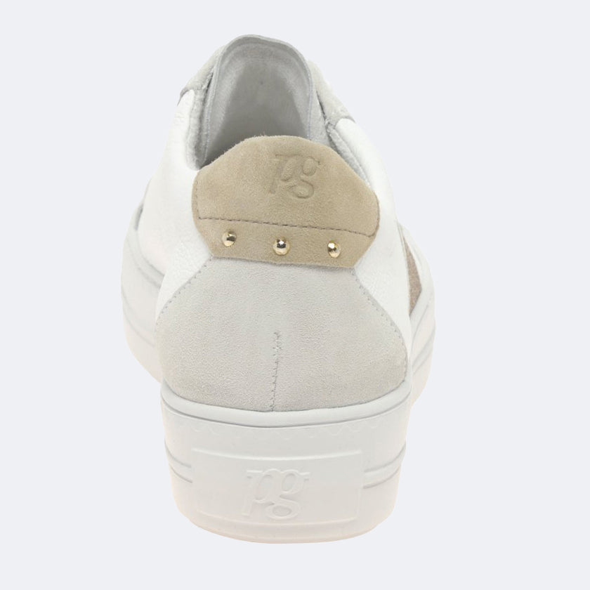 Glitter Trainer - White Gold