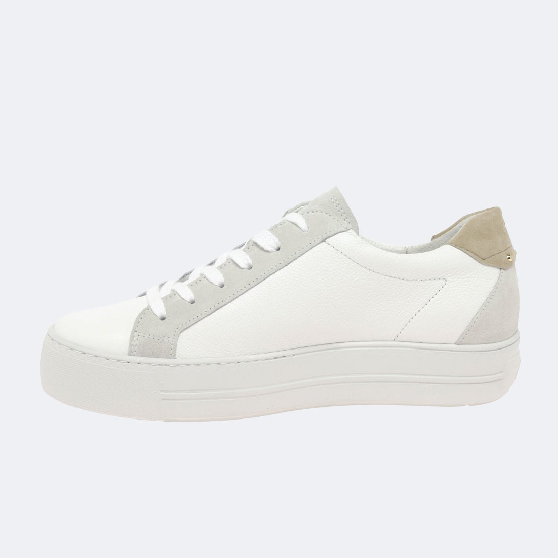 Glitter Trainer - White Gold
