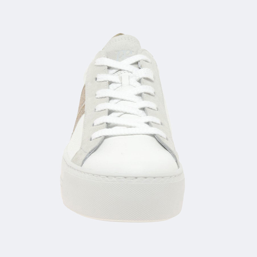 Glitter Trainer - White Gold