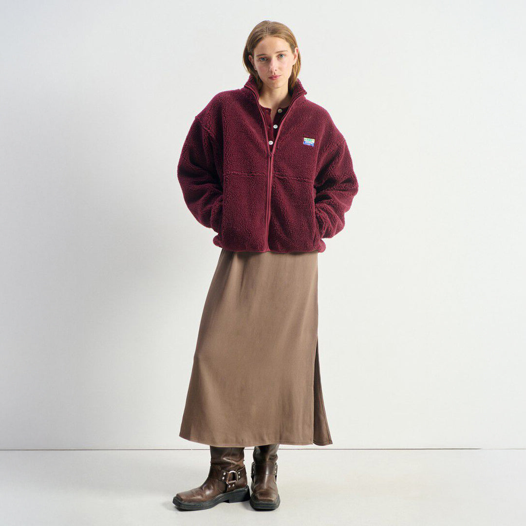 Hoktown Fleece Jacket - Bordeaux Chine