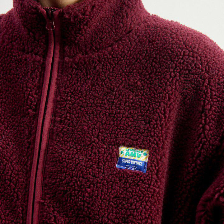 Hoktown Fleece Jacket - Bordeaux Chine
