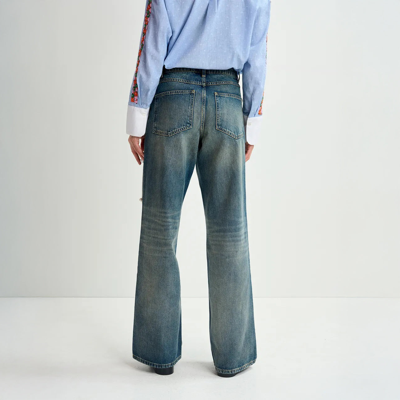 Held Pearl Embellished Jeans - Bel Air