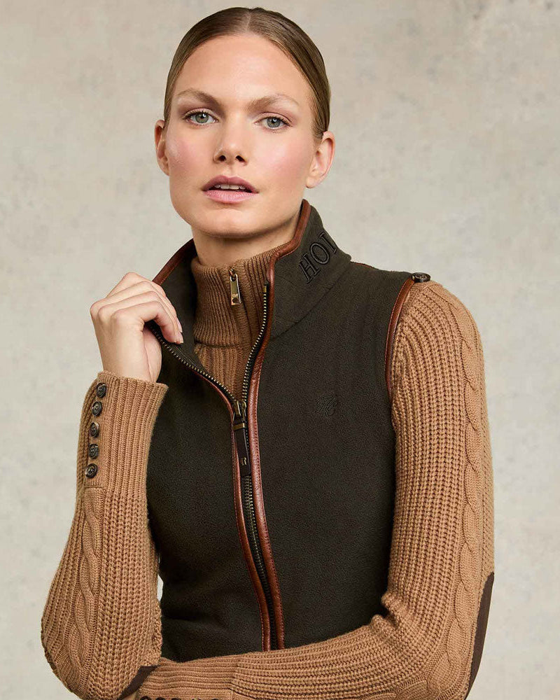 Country Fleece Gilet - Khaki