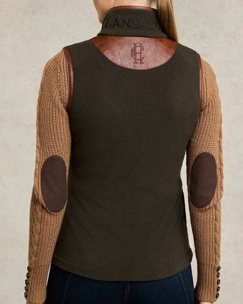 Country Fleece Gilet - Khaki
