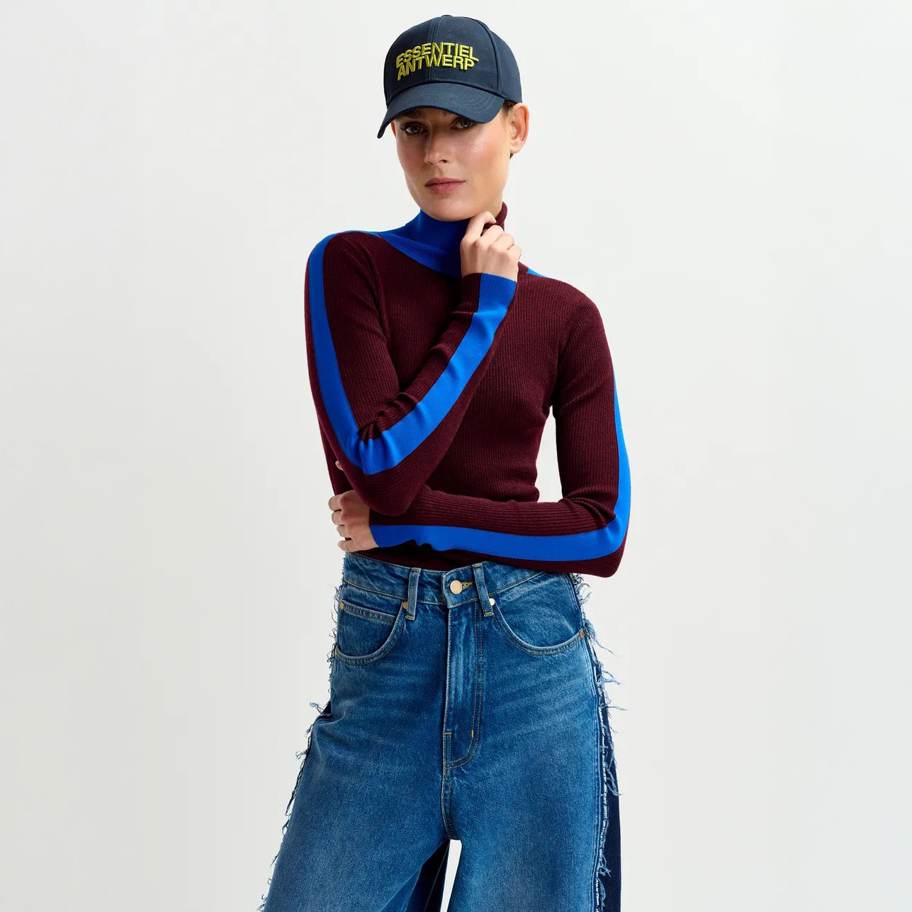 Iffort Bicolour Fitted Pull - Margot Mauve