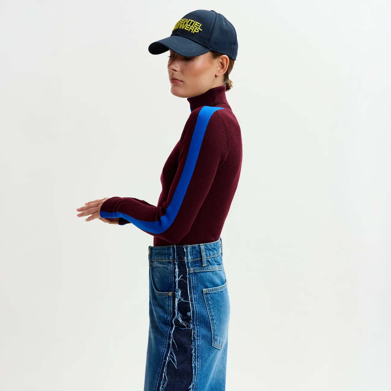 Iffort Bicolour Fitted Pull - Margot Mauve