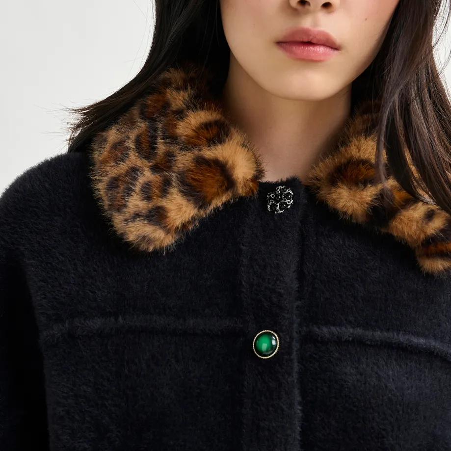 Intention Jacket With Collar - Black