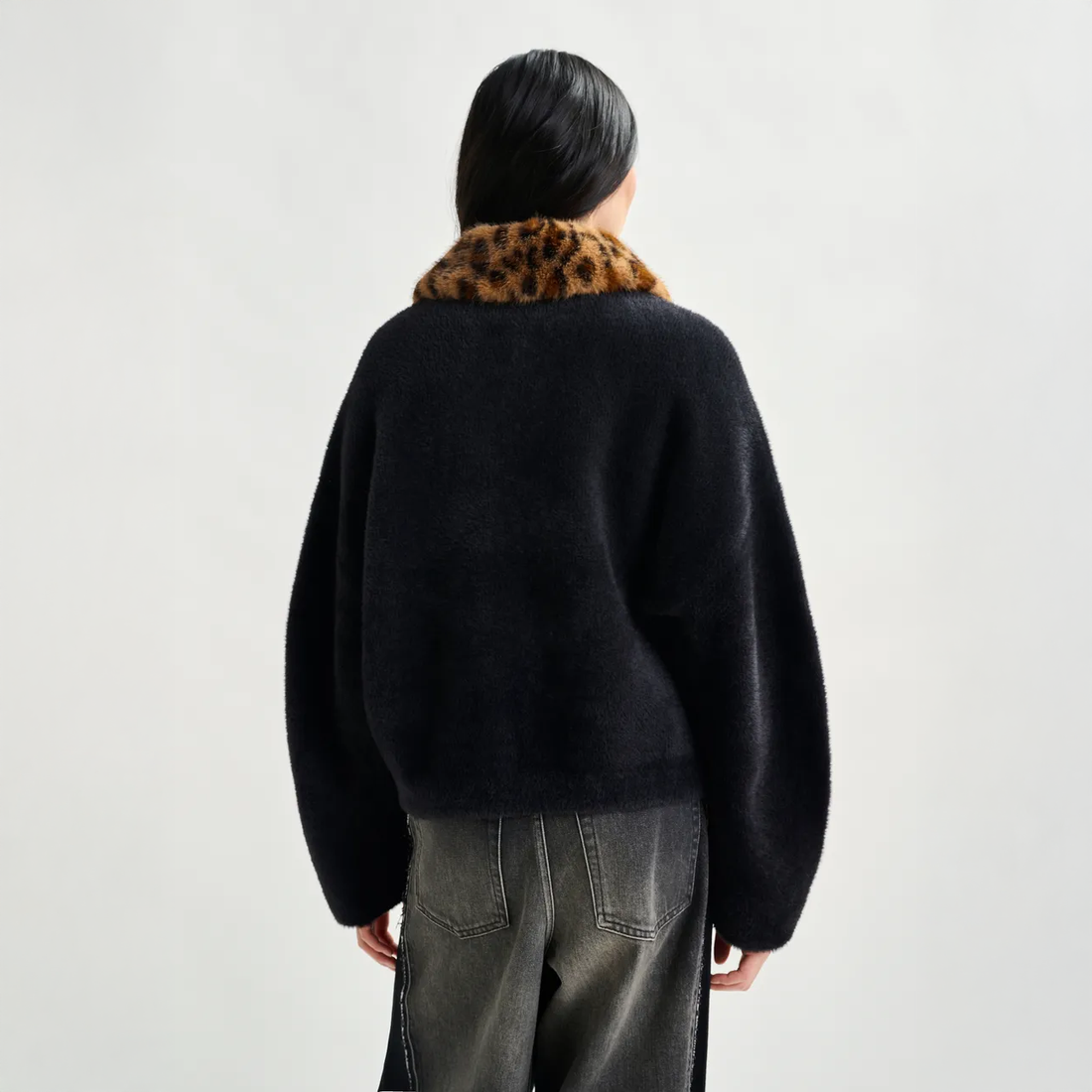 Intention Jacket With Collar - Black