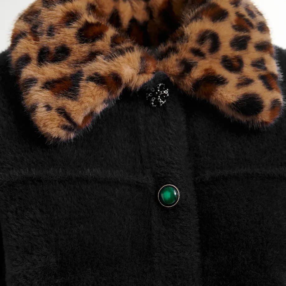 Intention Jacket With Collar - Black