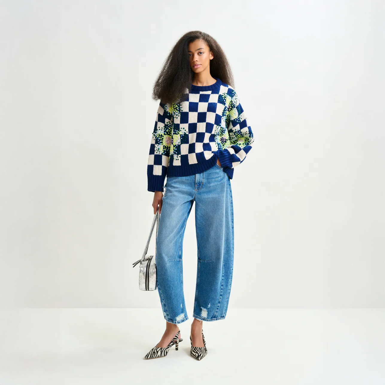 Inter Embroidered Pullover - Navy