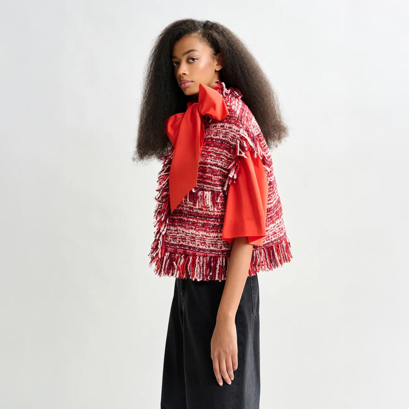 Ishani Fringed Gilet - Santa Claus