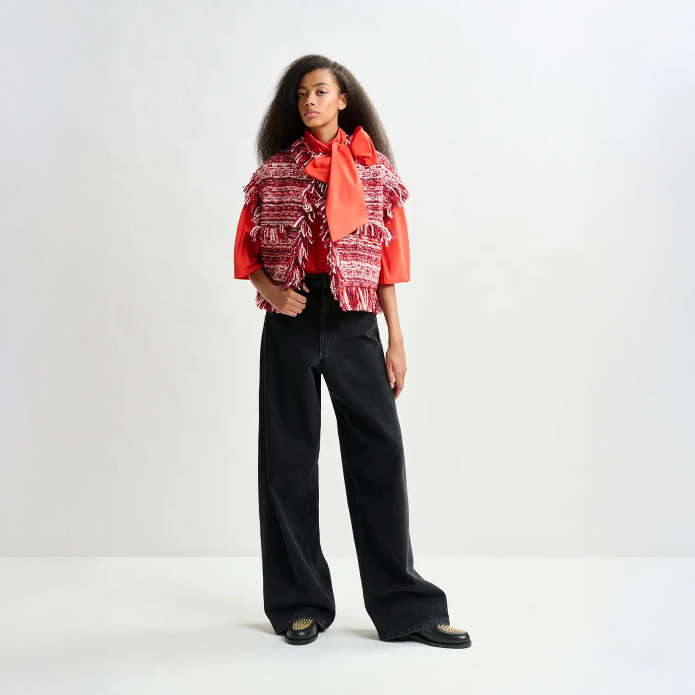 Ishani Fringed Gilet - Santa Claus