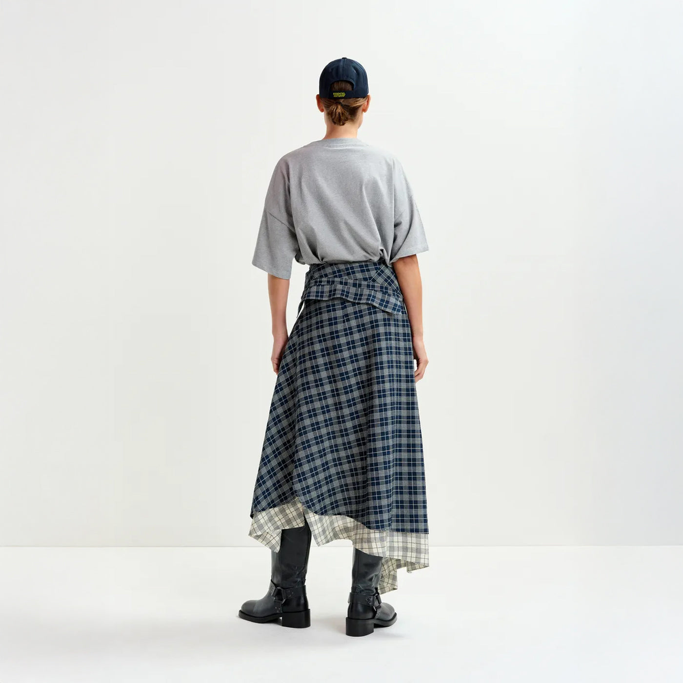 Ixchel Contrast Skirt - Navy