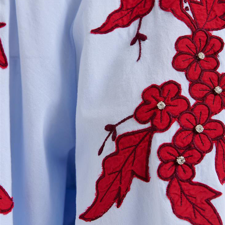 Ishimbay Embroidered Top - Santa Claus