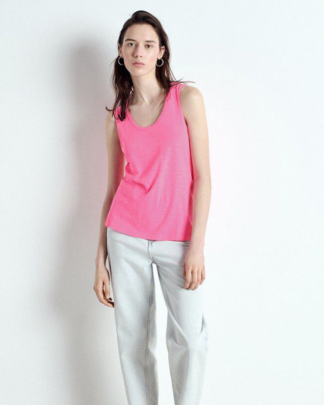 Jacksonville Sleeveless Top - Rose Fluo