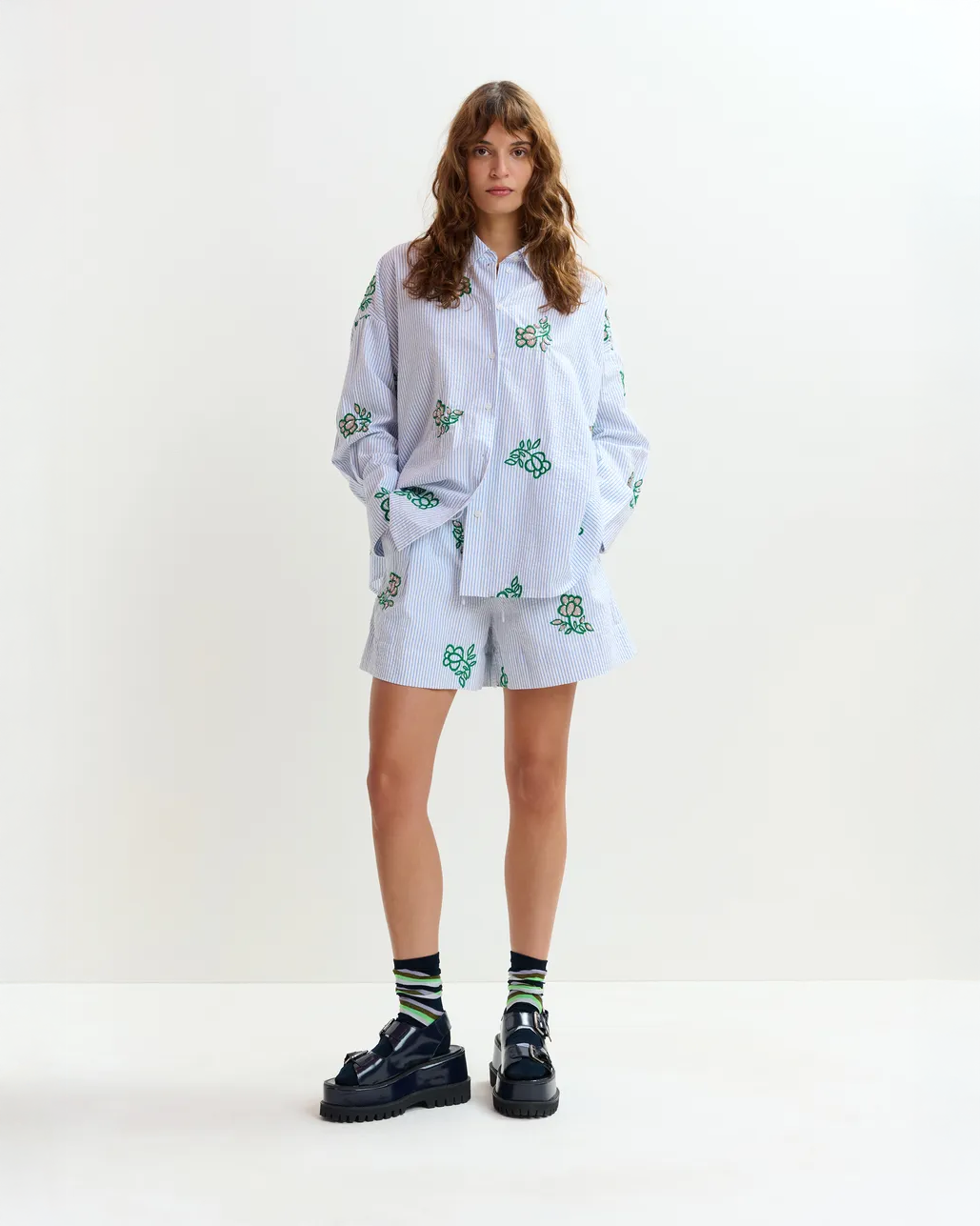 Jalinki Embroidered Shirt - Off White