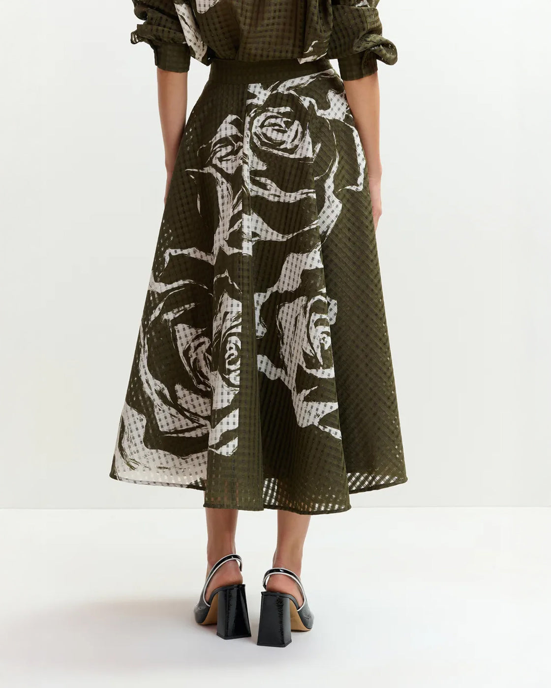 Jango Maxi Skirt - Olive Martini