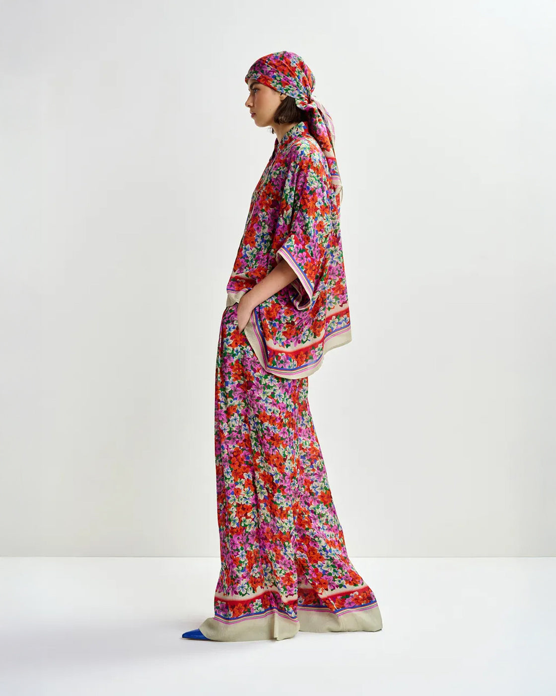 Joek Wide Leg Pants - Fire Glow