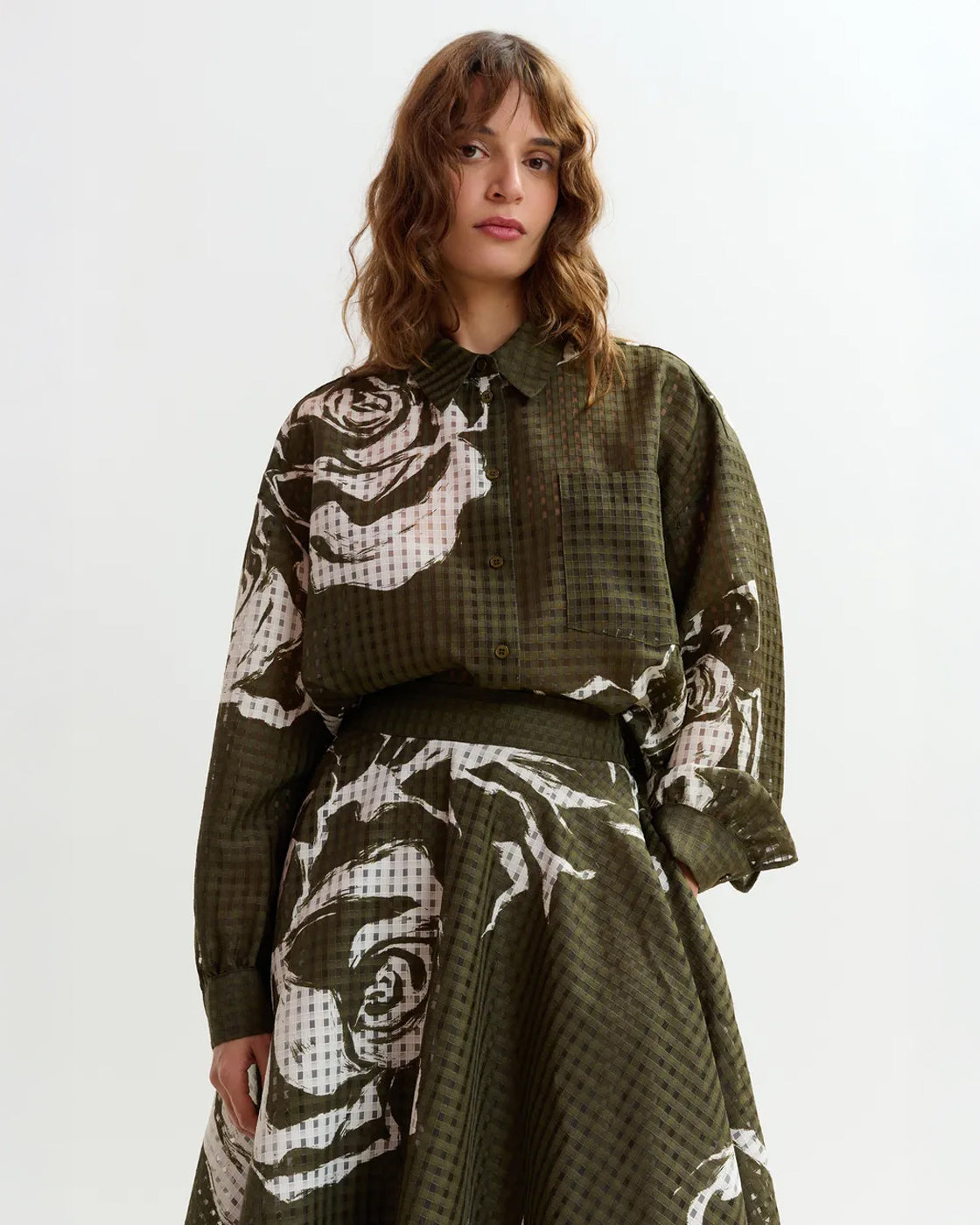 Jorange Oversized Shirt - Olive Martini