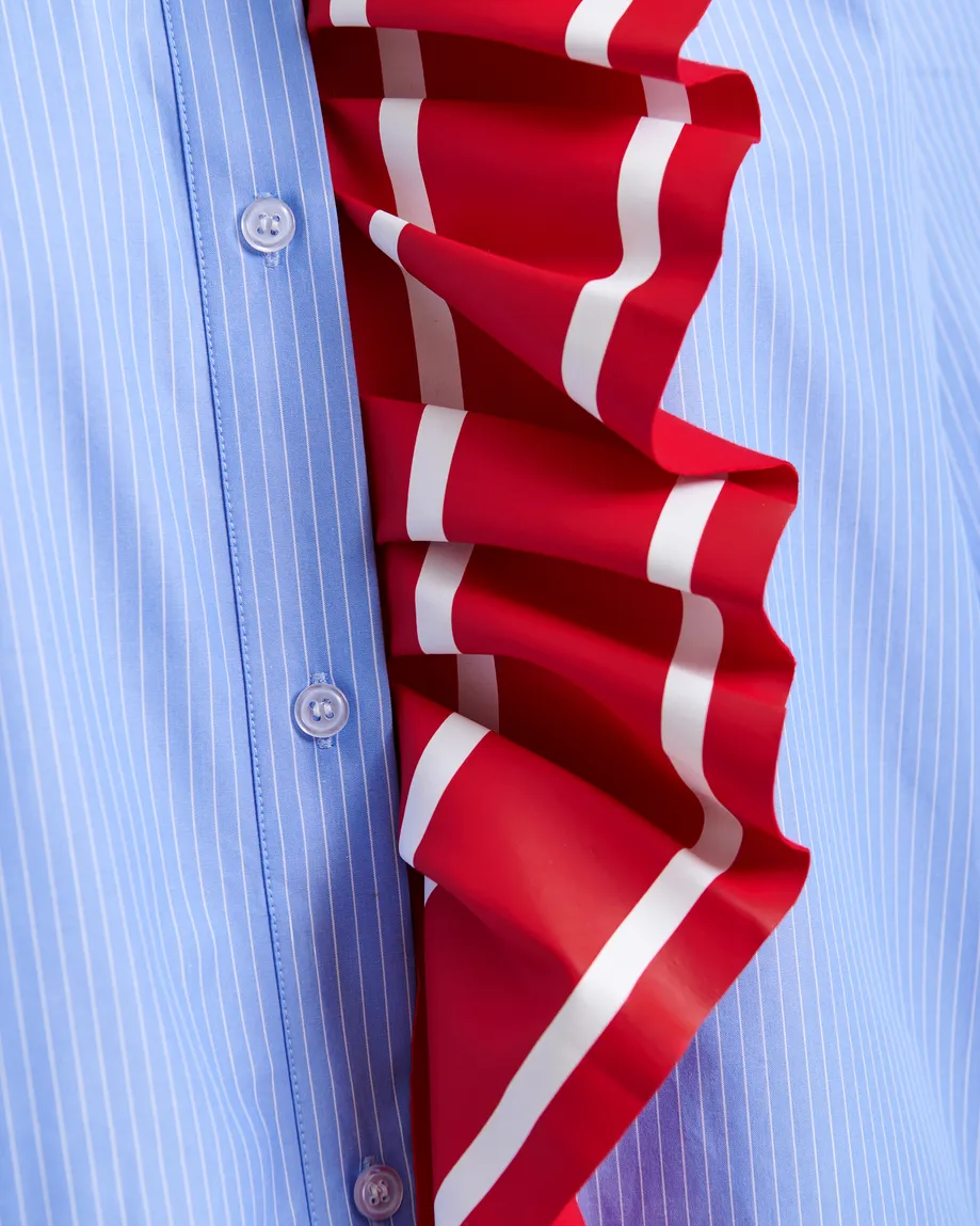 Juf Ribbon Detail Shirt - Basil Smash