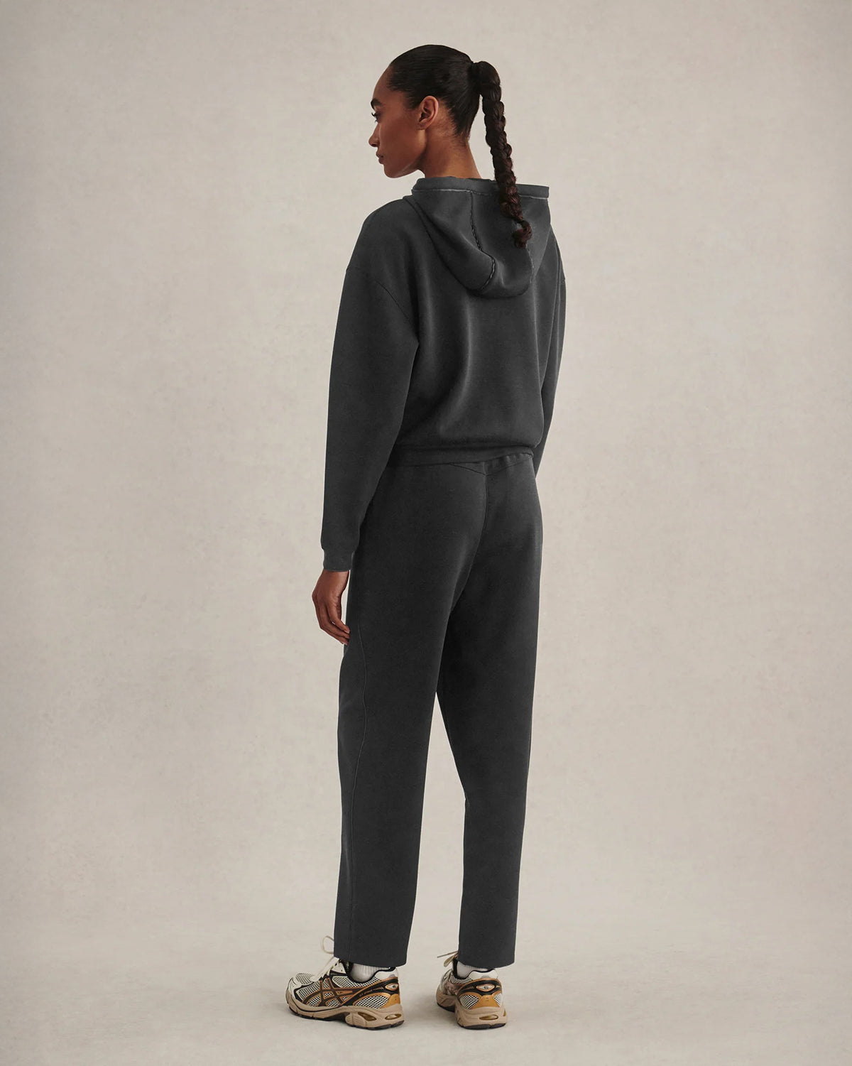 Jorgie Zip Through Hoodie - Black
