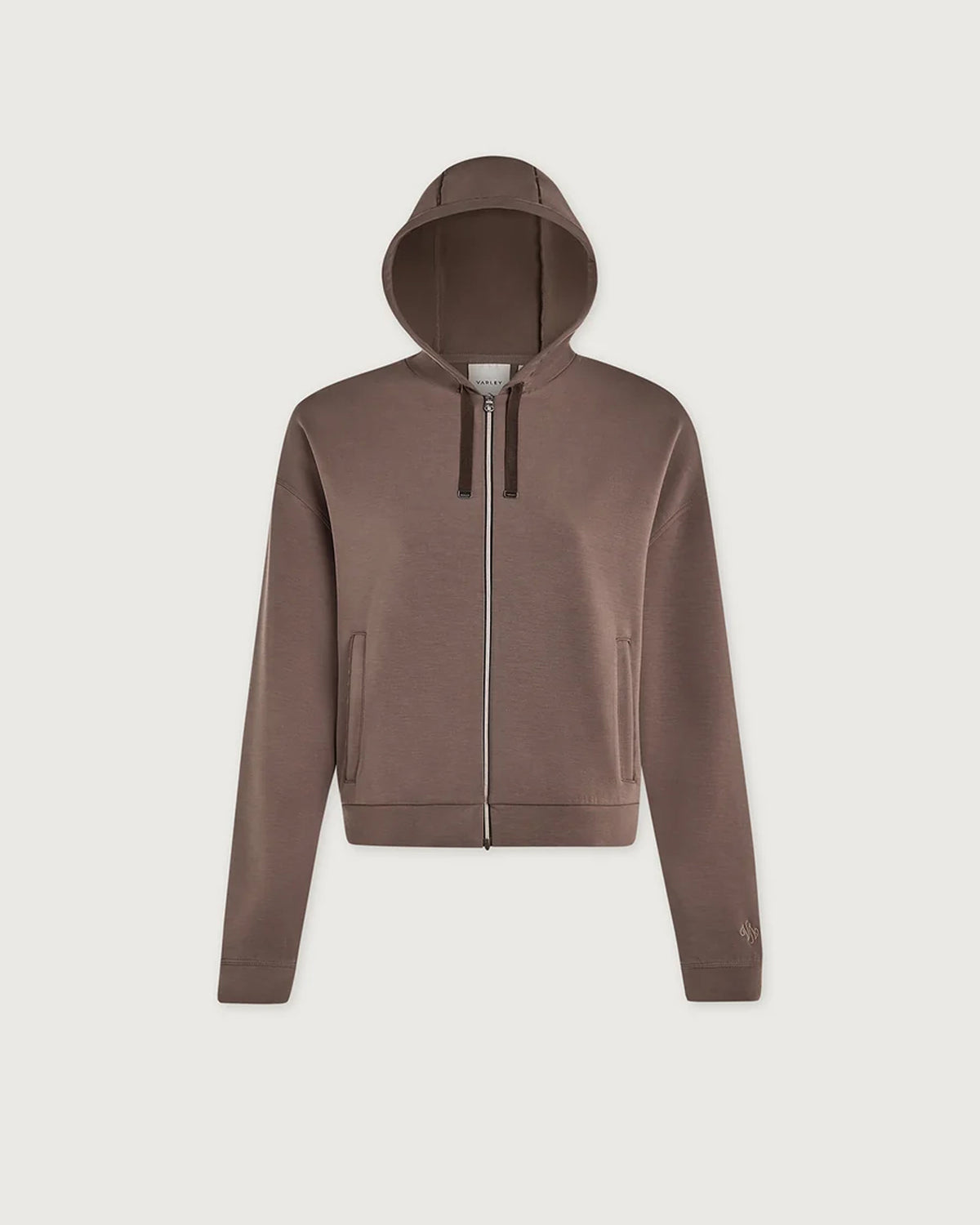 Jorgie Zip Through Hoodie - Coffee Quartz